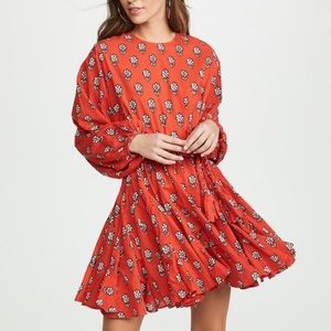 Rhode Resort ELLA Dress Red/Black Flower